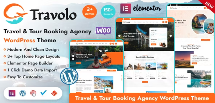 Item cover for download Travolo - Travel Agency & Tour Booking WordPress Theme