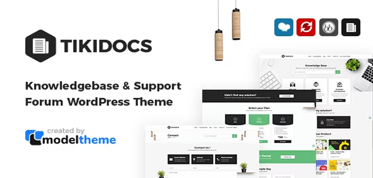 Item cover for download Tikidocs - Knowledgebase & Support Forum WordPress Theme + RTL