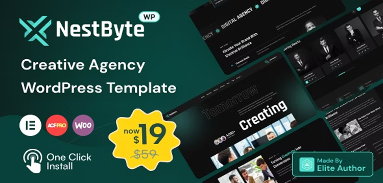 Item cover for download Nestbyte- Creative Agency and Startup WordPress Theme