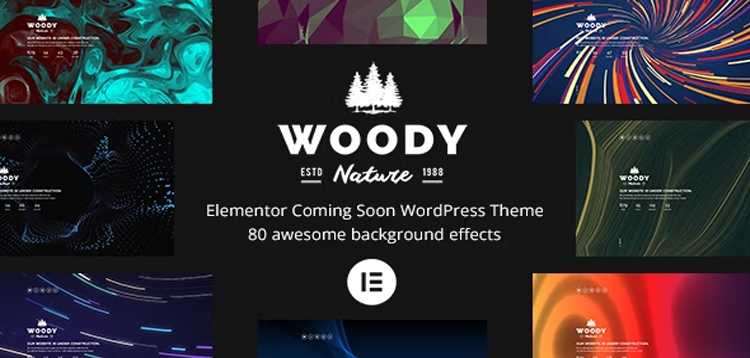 Item cover for download Woody - Elementor Coming Soon WordPress Theme