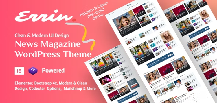 Item cover for download Errin - Personal Blog WordPress Theme