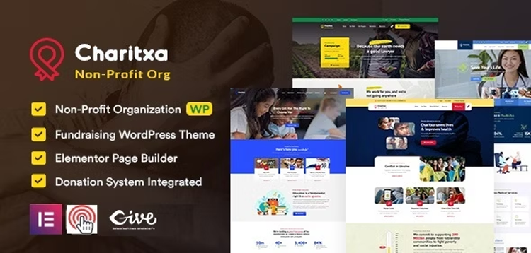 Item cover for download Charitxa | Multipurpose Nonprofit WordPress Theme
