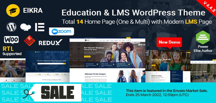 Item cover for download Eikra - Education WordPress Theme