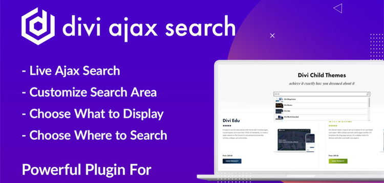 Item cover for download Divi Ajax Search
