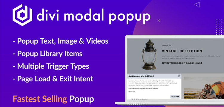 Item cover for download Divi Modal Popup
