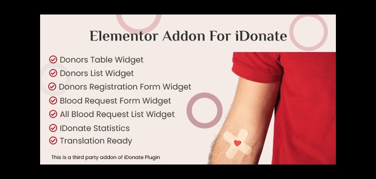 Item cover for download Elementor Addon for IDonatePro - Blood Donation, Request And Donor Management