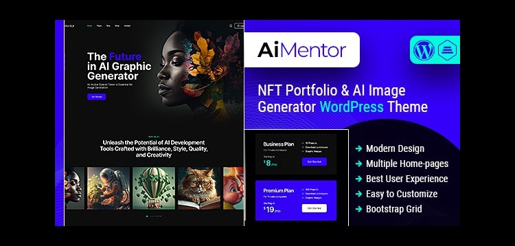 Item cover for download AI Mentor | AI Image Generator WordPress Theme