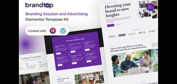 Item cover for download Brandtop - Branding Solution & Advertising Elementor Template Kit