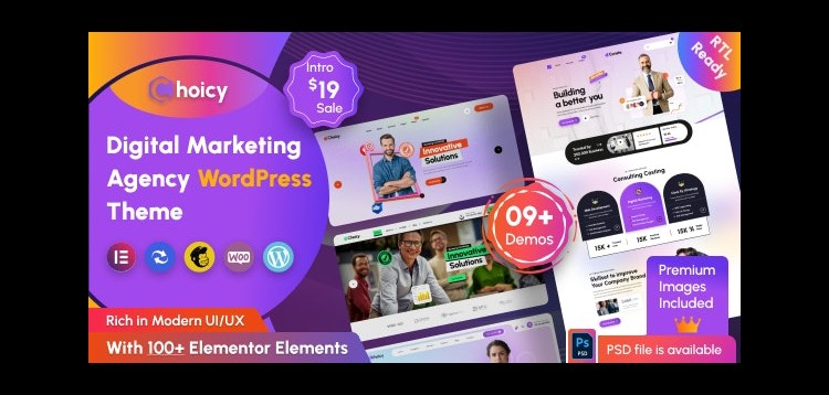 Item cover for download Choicy - Digital Marketing Agency WordPress Theme
