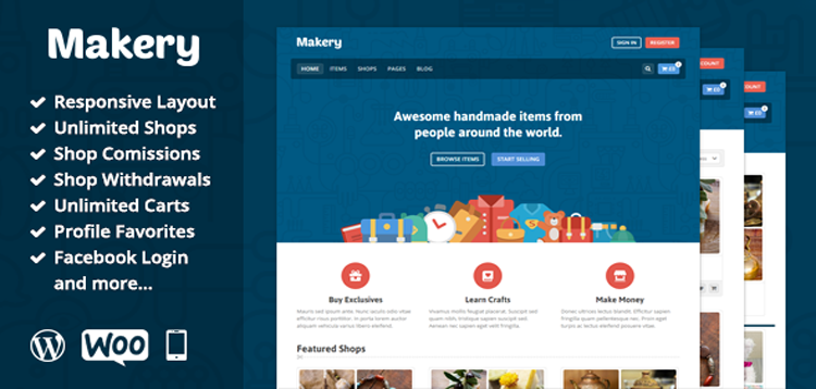 Item cover for download Makery - Marketplace WordPress Theme