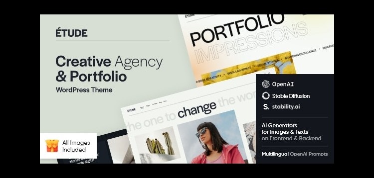 Item cover for download Etude — Creative Agency & Portfolio WordPress Theme