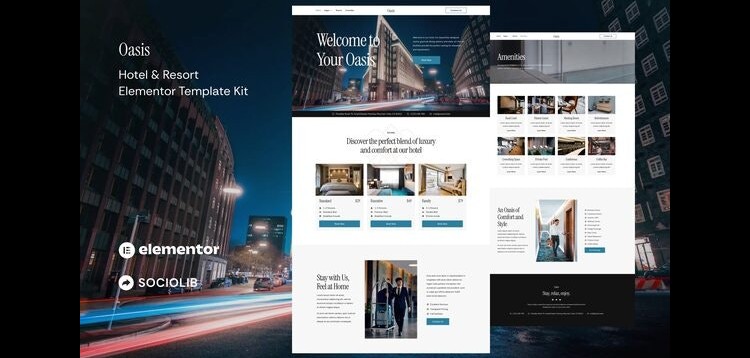 Item cover for download Oasis - Hotel & Resort Elementor Template Kit