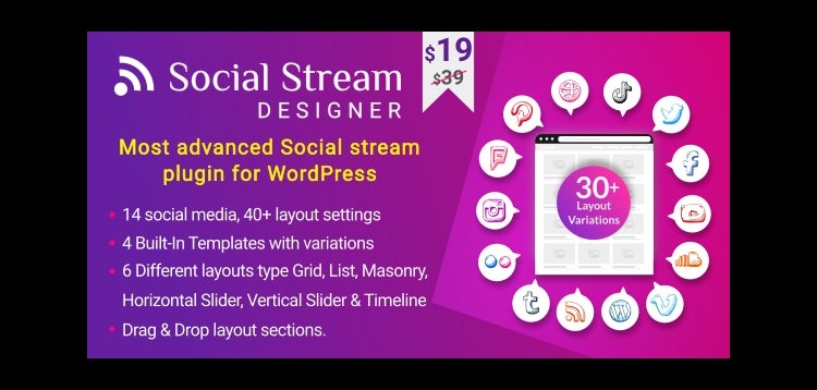 Item cover for download WP Social Stream Designer