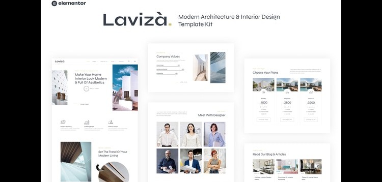 Item cover for download Laviza - Modern Architecture & Interior Design Template Kit