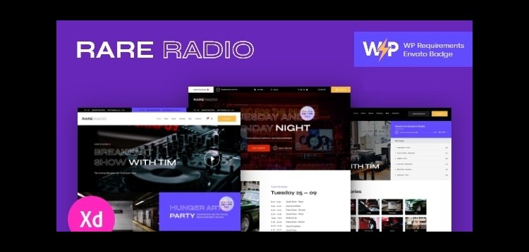 Item cover for download Rare Radio | Music Radio & Podcast WordPress Theme