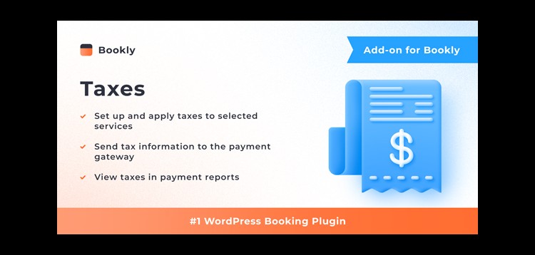 Item cover for download Bookly Taxes (Add-on)