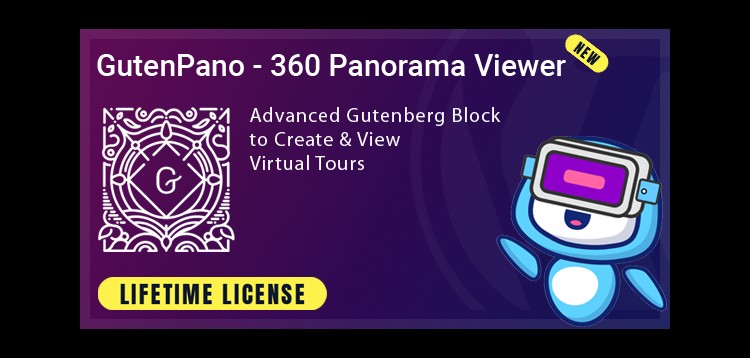 Item cover for download GutenPano - 360 Panorama Viewer for Gutenberg