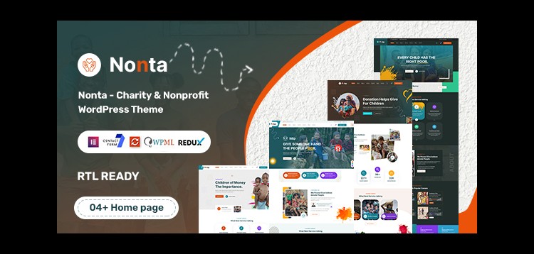 Item cover for download Nonta - Nonprofit & Charity WordPress Theme