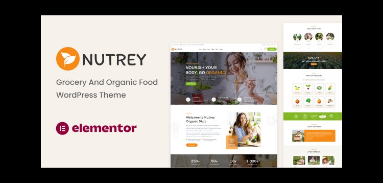 Item cover for download Nutrey - Organic Food Shop WordPress Theme