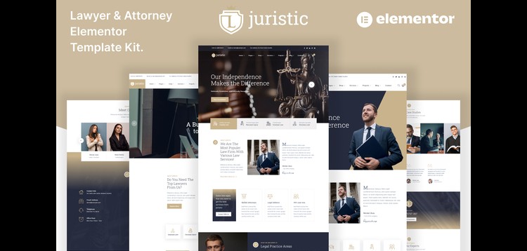 Item cover for download Juristic – Lawyer Attorney & Law Firm Elementor Template Kit